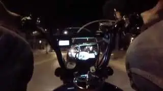 Honda Monkey Z50J Turbo MRL Night Ride