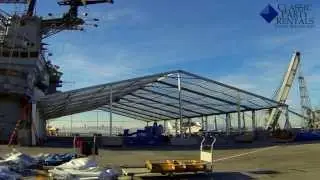 Classic Party Rentals - Structure Tent Installation on the USS Hornet
