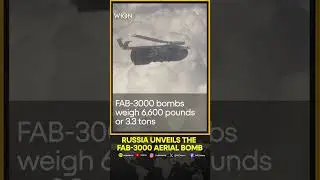 Russian Defence ministry shows FAB-3000 bomb dropped for the first time | WION Shorts