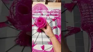 How To Make a Spring Wreath/ How To Make. Flower Wreath/ Dollar Tree DIY/ Easter Wreath #shorts #diy