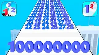 Number Merge Number Master 3D Run (INFINITY NUMBER) New Satisfying Mobile Gameplay Max Level BLWEXAI