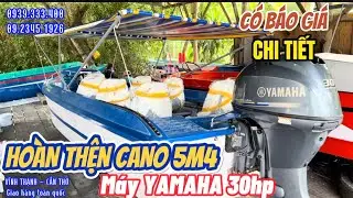 TRỌN BỘ CANO 5m4 cao và máy YAMAHA 30hp giao công ty ở ĐỒNG THÁP | TRUNG TÍNH COMPOSITE