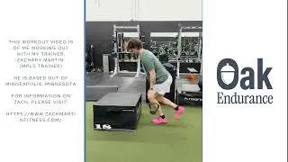 Split Squat Iso Into SL Box Jump - ZMF Series | Oak Endurance