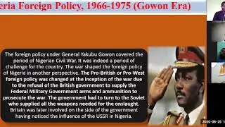 GOVERNMENT: NIGERIA FOREIGN POLICY, 1960 TO 1979
