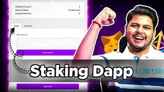 Create a Token Staking Dapp & Earn Rewards 🤑 | React JS, EtherJs, Solidity Dapp | DeFi Series