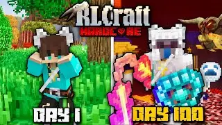 🔥JUNN TÓM TẮT 100 NGÀY SINH TỒN TRONG RL CRAFT 2.9.3 SIÊU KHÓ!|100 DAYS RL CRAFT HARDCORE