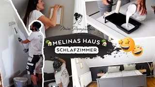 Melina streicht ihr Haus! Teil 1: DIY Schlafzimmer mit MissPompadour Farben gestrichen!