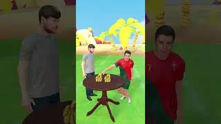 Розыгрыш Роналду для семьи MrBeast: поедание бананов - Забавный момент #mrbeast #ronaldo #banana
