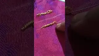 Aari Zardosi Stem Stitch Normal Needle #subscribe#