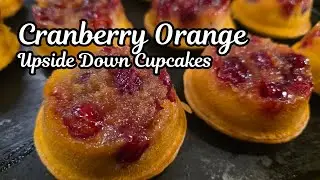 Cranberry Orange Upside Down Cupcakes