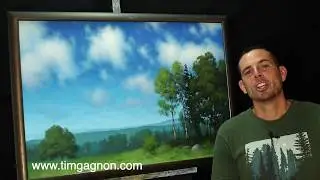 Acrylic painting tips and tricks - creating subtle atmosphere and distance - with Tim Gagnon