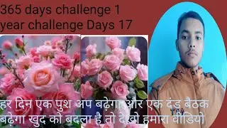 365 days challenge 1 year challenge Days 17