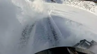 Enjoying the snow and ice while it last.