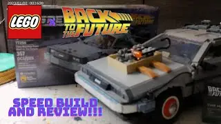 Быстрая сборка и обзор конструктора LEGO &laquo;Назад в будущее&raquo;.