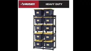 Husky 10-Tote Metal Storage Rack for HDX 14 and 27 Gal. Totes Review
