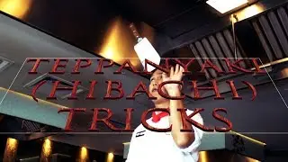 TEPPANYAKI (HIBACHI) TRICKS THE DOUBLE FLIP SPATULA
