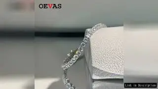 OEVAS 100% 925 Sterling Silver 3mm High Carbon Diamond Fashion Super Flash Tennis Bracelet Fine Jewe