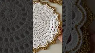 Sousplat glamour luxo de croche Sousplat de croch&ecirc; lovely passo a passo #handmade #crochet