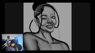 Live Digital Art Stream: Realistic Anime Character Drawing (iPad + Procreate)