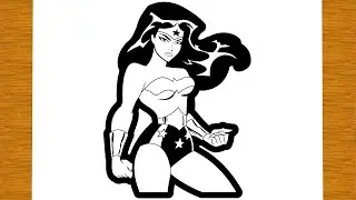HOW TO DRAW WONDER WOMAN | Easy drawings