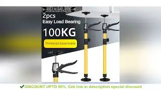 2Pcs Labor-Saving Telescopic Steel Support Rod Cabinet Jack Drywall Construction Tool Extensible