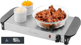 OVENTE Electric Warming Tray with Adjustable Temperature Control Compact Food Warmer