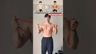 Full body workout with Resistance Bands🔥 #fitness #motivation #aesthetic #shorts
