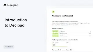 Introduction to Decipad 👋