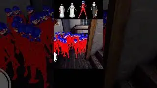 Ladybug Evilnun Granny Trepe me 😂🤣 | Granny Grandpa Venom Hulk Spiderman Funny Animation 😂🤣  #Shorts