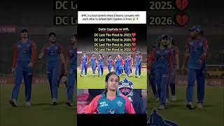 DC every year same story😅🥀|| #delhicapitals #wpl #runnerup #lost #shorts