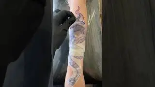 snake tattoo  | small tattoo | tattoo on hand | kuley kuley #trending #shortvideo #viral #snake