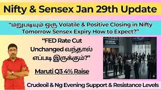 Again a Volatile & Positive Closing in Nifty Tomorrow Sensex Expiry | #fedrate