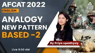 AFCAT 2 2022 | AFCAT English Preparation 2022 | Analogy #2 | By Priya Ma'am