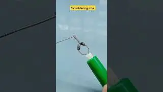 5V DC  soldering iron//dc iron/dc soldering iron #solderingmethods #soldering #youtube #shorts