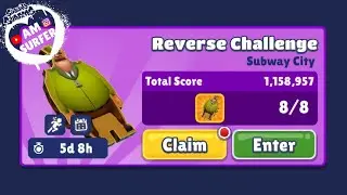 Subway Surfers REVERSE CHALLENGE ◀️🔁 to get GAURD BOARD on Subway Surfers Easter Edinburgh 2025
