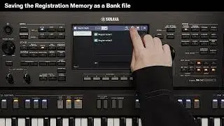 PSR-SX920/SX720- How to Use Registration Memory
