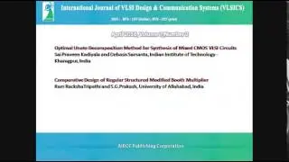 International journal of VLSI design & Communication Systems  ( VLSICS )