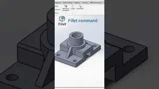 #Fillet commend #cad #solidworks#3d model