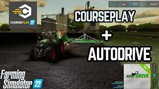 Fs 22: Tutorial CoursePlay + Autodrive #TRABALHOS 100% AUTOM&Aacute;TICOS