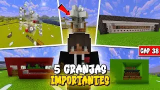Construí 5 GRANJAS PEQUEÑAS pero muy PODEROSAS | SURVIVAL TÉCNICO 1.21 | CAPITULO 38