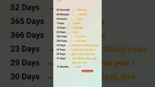 Minutes || Hours || Month || Week ||Seconds ||Days ||