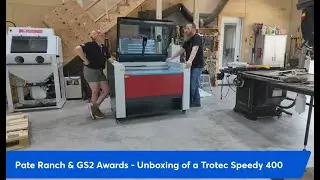 Unboxing of a Trotec Speedy 400 Laser