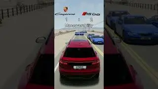 Audi RSQ8 Vs Porsche Cayenne Turbo S #beamng #beamngdrive #beamngtest #porshe #audi