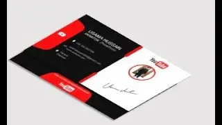 YouTube Business Card Animation in PowerPoint - Usama Hussain