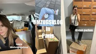UMZUGSVLOG in Paris : Kisten packen, leere Wohnungstour, Unboxing, LIFE UPDATE // Niia