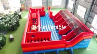 Giant Commercial Bounce House Obstacles Course Inflatable Slide Castle Combo GMY Inflatables