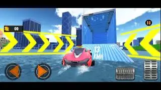 Best android car simulator games &ndash; 3D Water Surfer car Floating Beach Drive &ndash; Android Gameplay