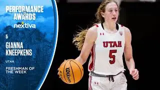 Utah's Gianna Kneepkens wins fifth Pac-12 Women's Basketball Freshman of the Week award
