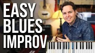 Easy Blues Piano Improv - Use the C Minor Blues Scale - Essential Jazz Piano Exercises