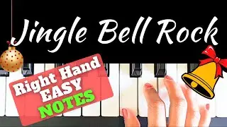 Learn Jingle Bell Rock Piano. Easy Right Hand Tutorial with Notes